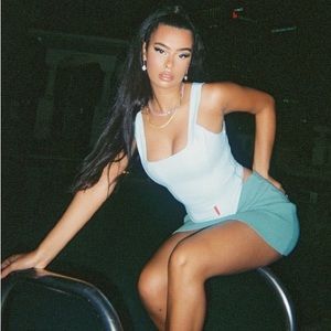 The K Label Miracles Matte Corset in Blue Celeste